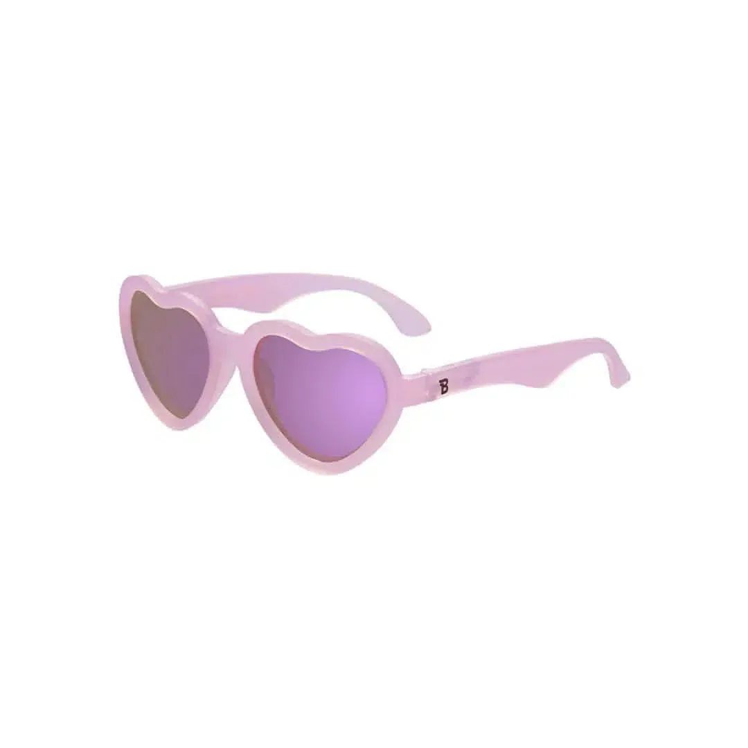 Babiators Polarised Heart Sunglasses Frosted Pink