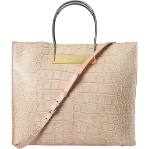 Balenciaga Alligator Leather Chic Pink Tote Bag