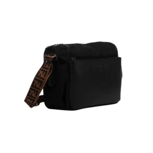 Black Embossed Logo Baby Bag