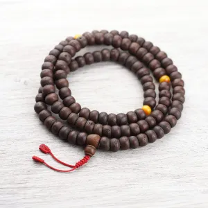 Bodhi Seed and Amber Mala