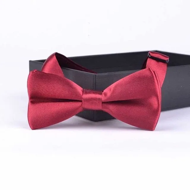 Boy New Good Quality Bowtie For Men Women Banquet Wedding Party Groom bow tie Butterfly Knot Black Red White Mens Bowties