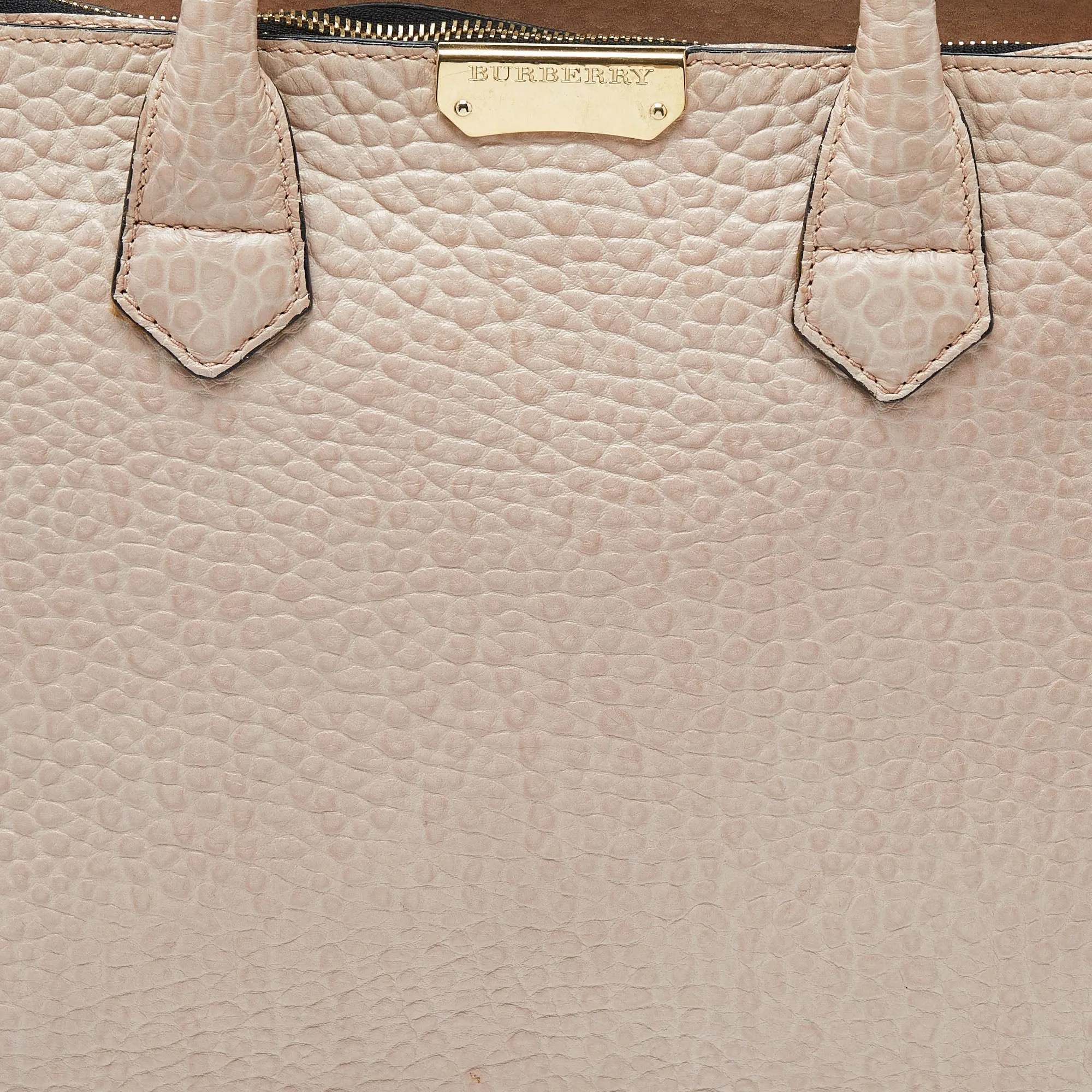 BURBERRY Beige Leather Medium Dewsbury Tote