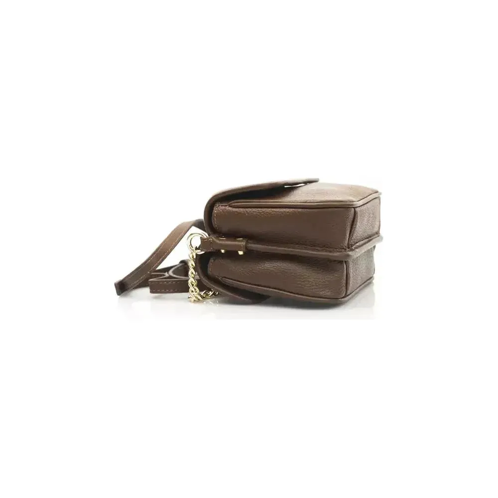 Cerruti 1881 Brown Leather Women Crossbody Bag