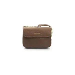 Cerruti 1881 Brown Leather Women Crossbody Bag