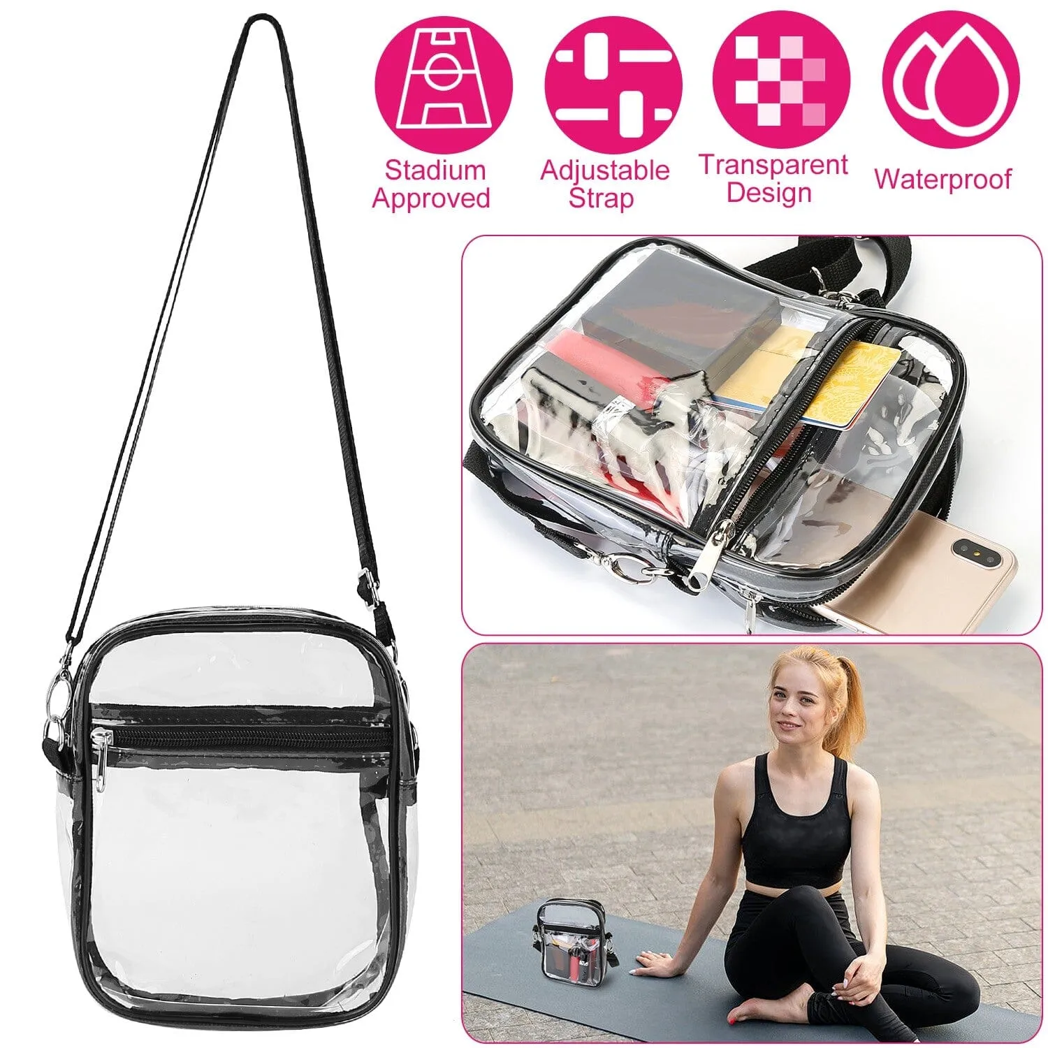 Clear Crossbody Bag Stadium Approved