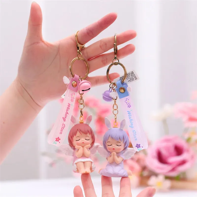 Cute Purple MODEL A Fairy | Premium PVC | Lanyard Keychains |