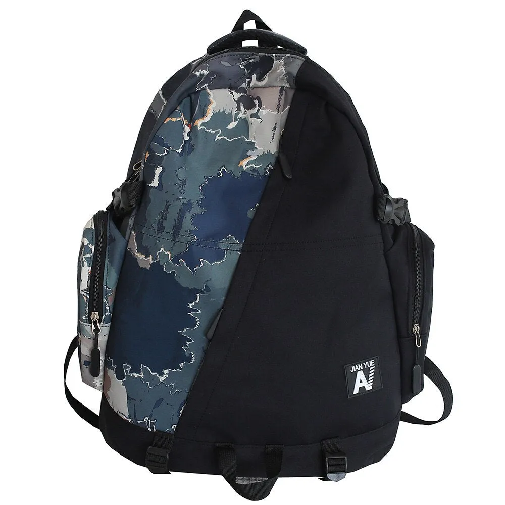 deanwangkt High Capacity Men Graffiti Backpack Camouflage Laptop Book Boy School Bag Female Fashion Women Cool Student Backpack Male Travel