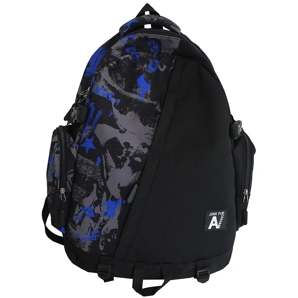 deanwangkt High Capacity Men Graffiti Backpack Camouflage Laptop Book Boy School Bag Female Fashion Women Cool Student Backpack Male Travel