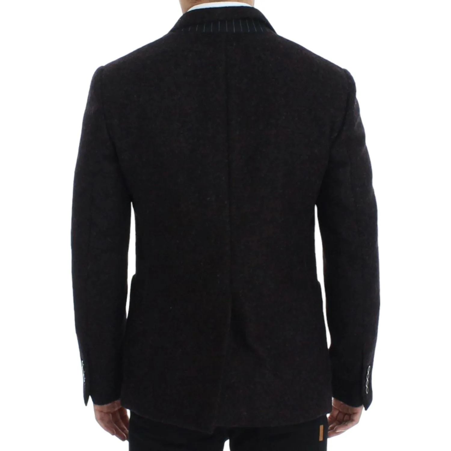 Dolce & Gabbana Bordeaux Alpaga Two-Button Blazer Jacket