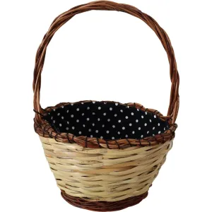 Dolce & Gabbana Chic Beige Wicker Basket Tote Bag