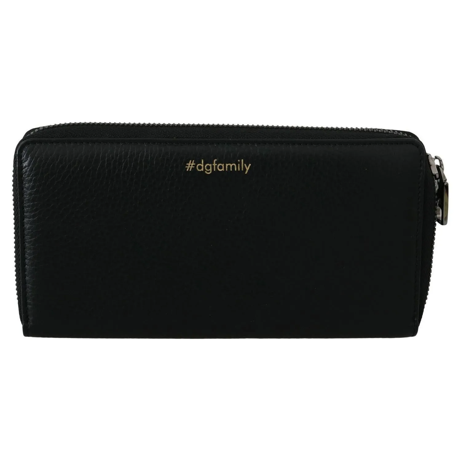 Dolce & Gabbana Elegant Black Leather Continental Wallet