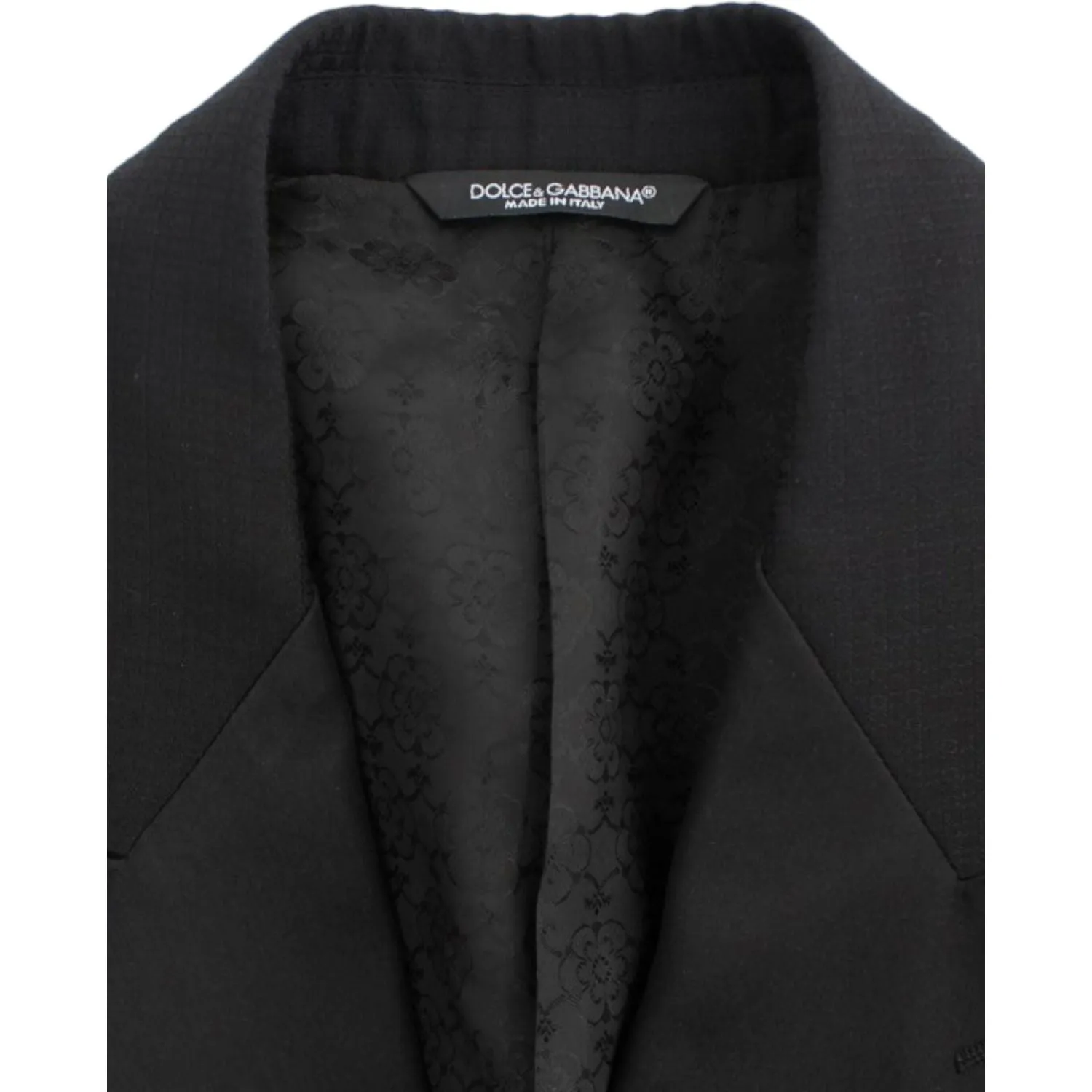 Dolce & Gabbana Elegant Black Silk Blend Sicilia Blazer