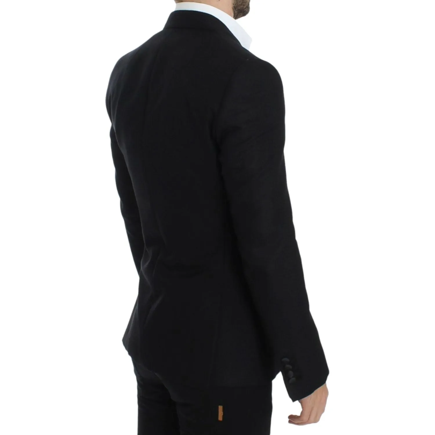 Dolce & Gabbana Elegant Black Silk Blend Sicilia Blazer