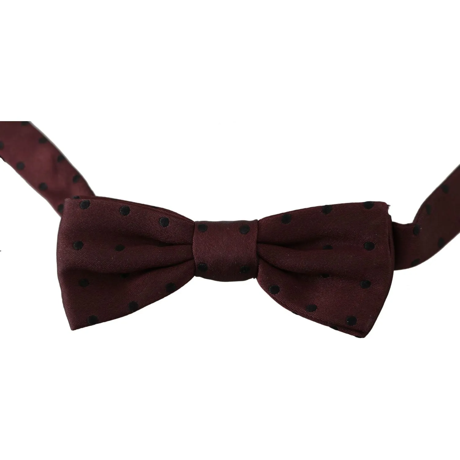 Dolce & Gabbana Elegant Silk Purple Dotted Bow Tie