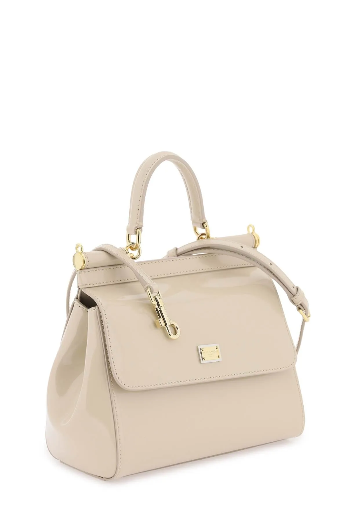 Dolce & gabbana patent leather 'sicily' handbag