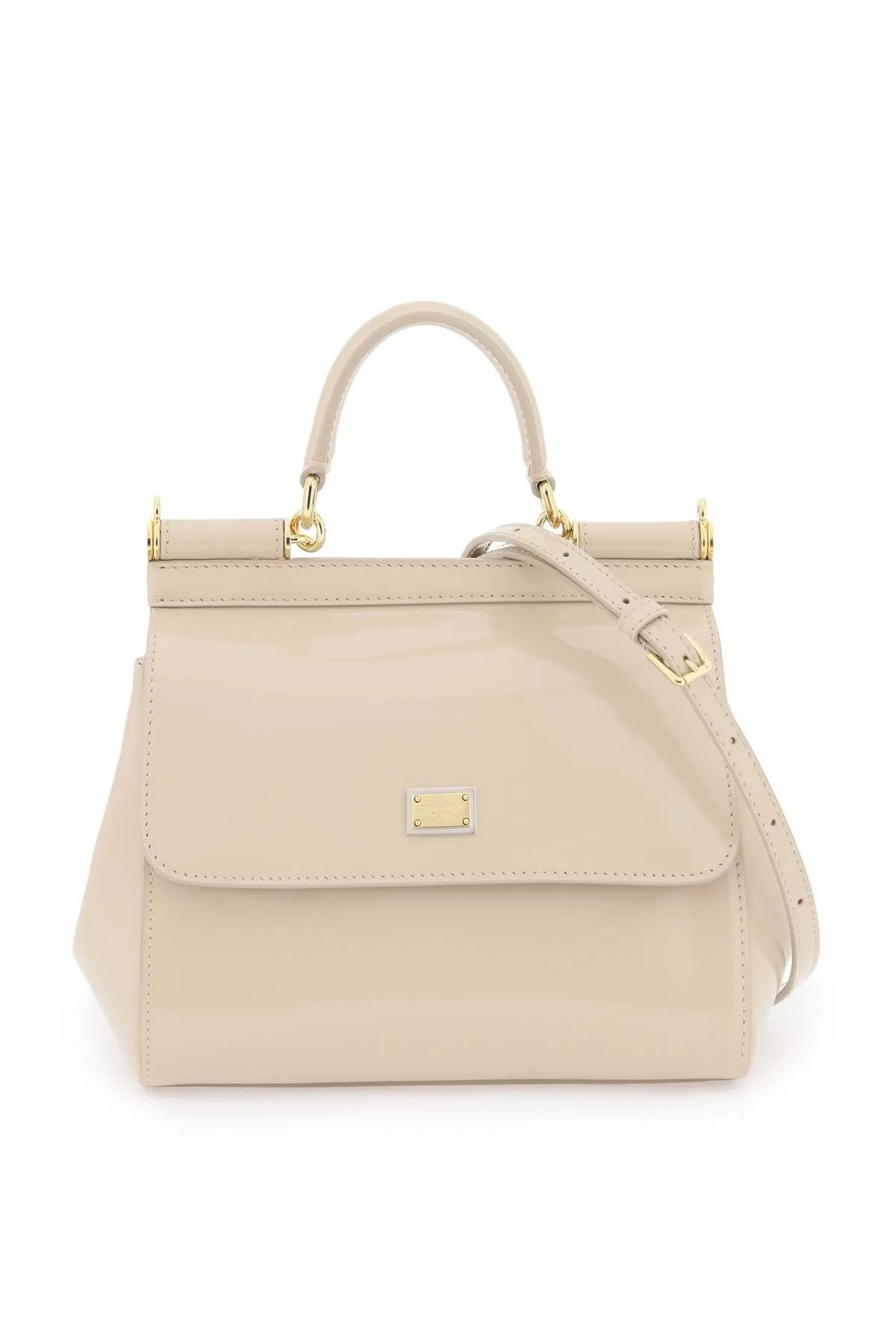 Dolce & gabbana patent leather 'sicily' handbag