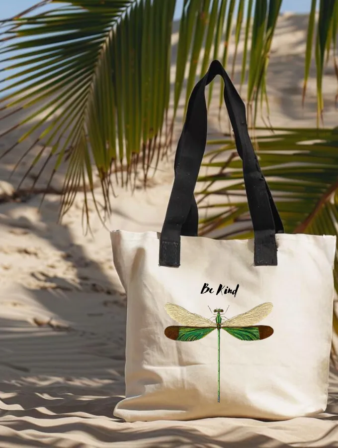 DRAGON FLY BEACH TOTE