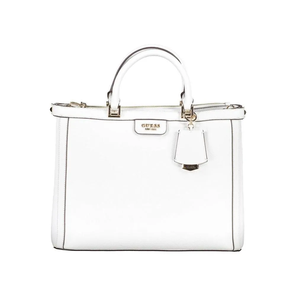 Guess Jeans White Polyethylene Handbag