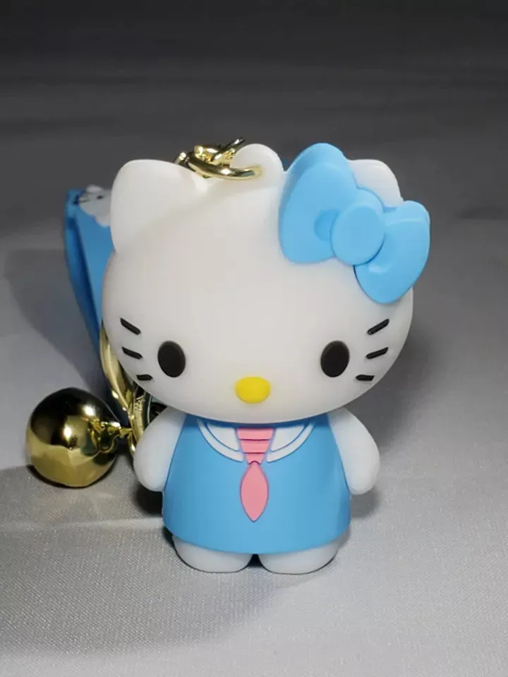 Hello Kitty Blue Model B | 3D Lanyard Keychain | Silicone