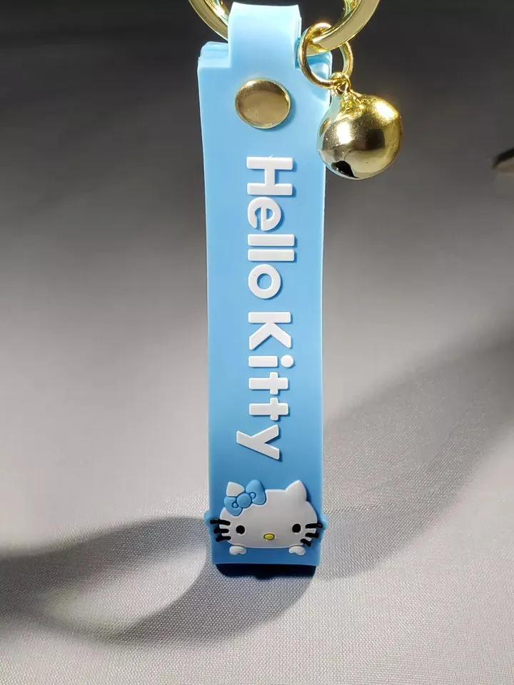 Hello Kitty Blue Model B | 3D Lanyard Keychain | Silicone