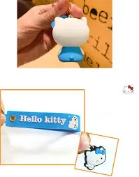 Hello Kitty Blue Model B | 3D Lanyard Keychain | Silicone