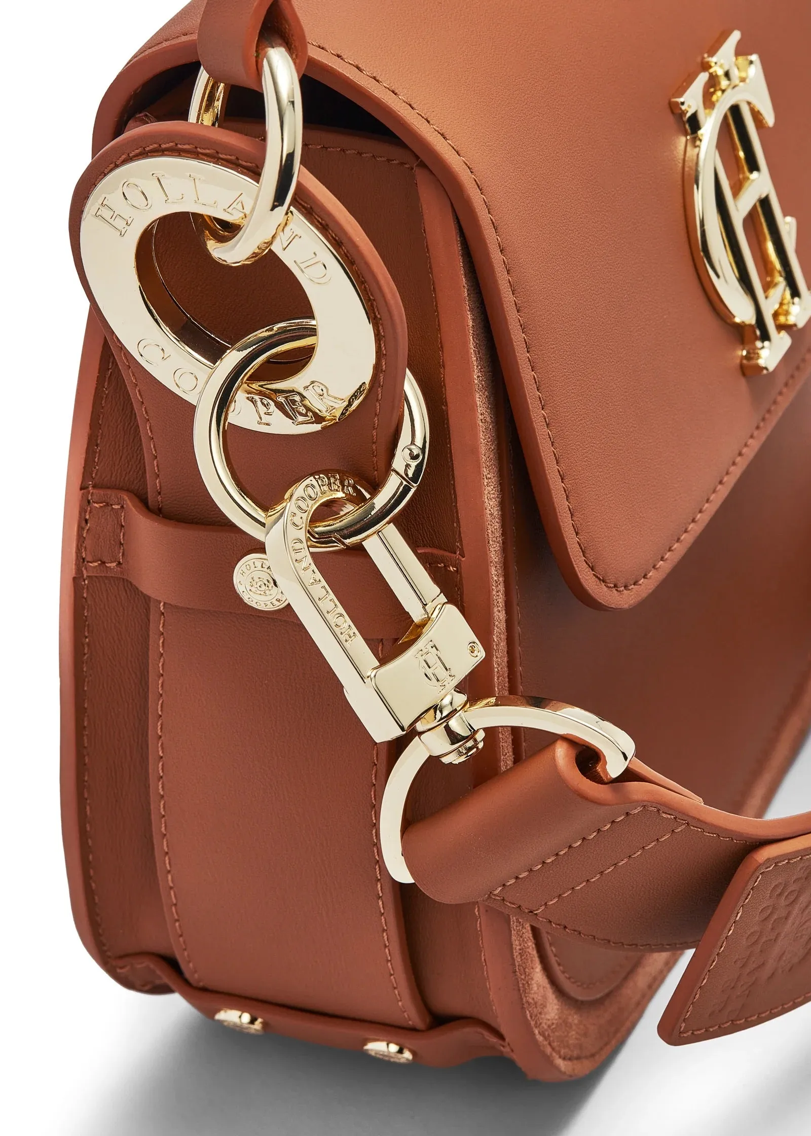 Holland Cooper Chelsea Saddle Bag in Tan