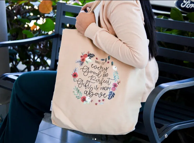 James 1:17 Tote Bag