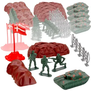 Kicko Army Playset Mix - 6 Pack Army Set - Simulation Toy Set - Plastic Army Toy - Mini