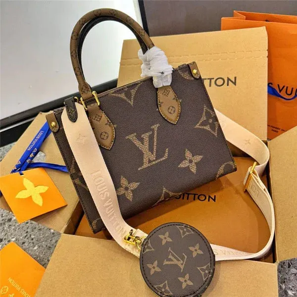 LOUIS VUITTON OnTheGo PM Monogram Canvas Women's Handbag (2pc)