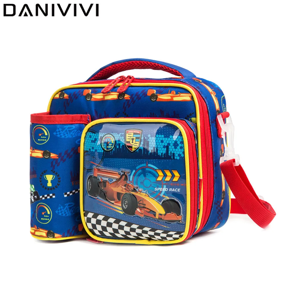 (NET) Cartoon Pattern Lunch Bag for Boys School Food Bag / 22049-HC