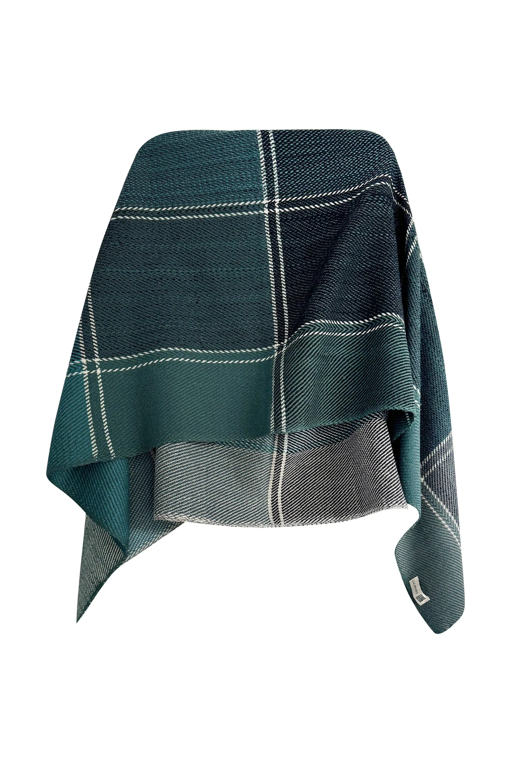 NEW! PLAID Wool Cape Tranquility