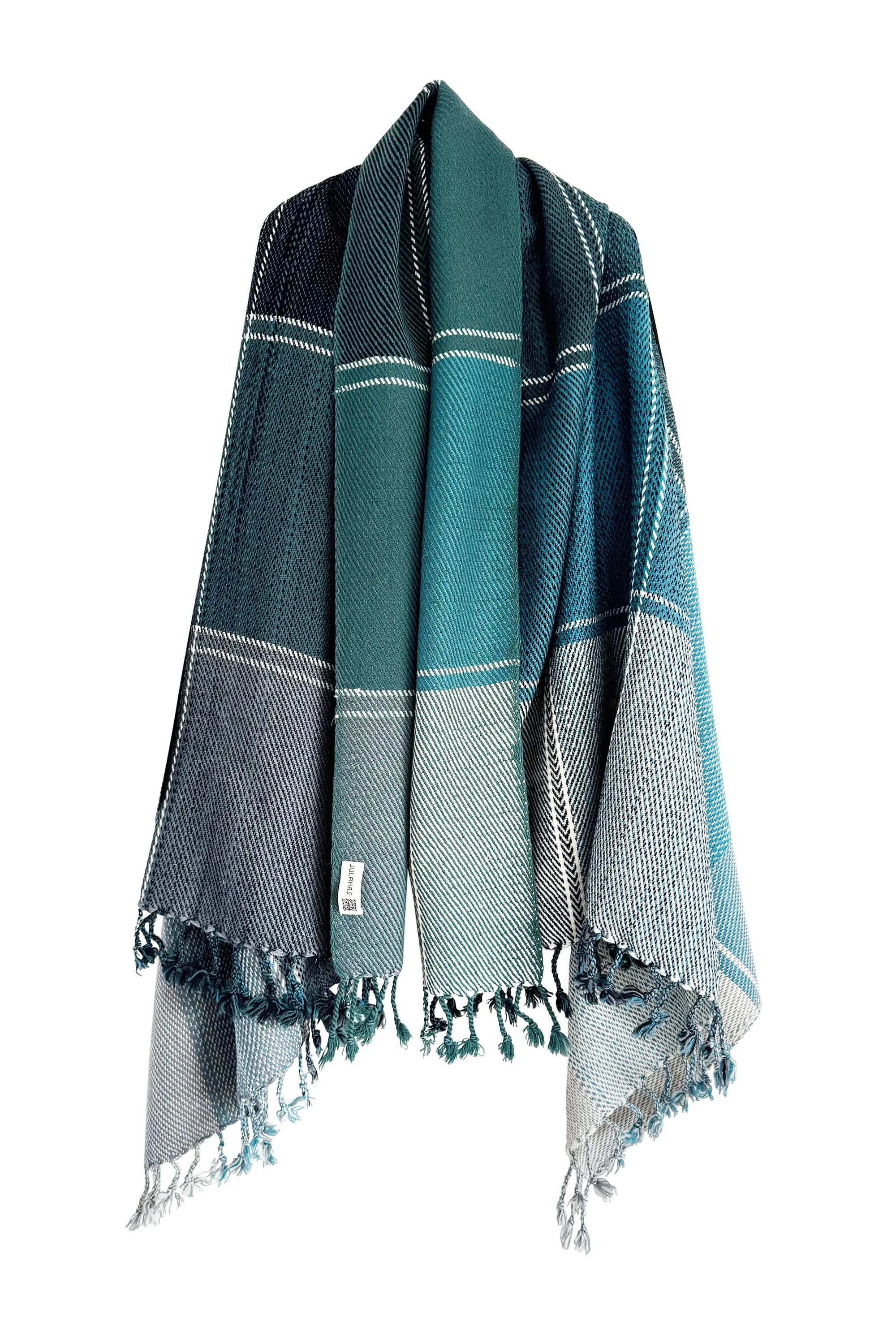 NEW! PLAID Wool Cape Tranquility