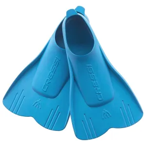 Open Box Cressi Kids Mini Light Floating Swim Fins - Azure, Size - 23/24