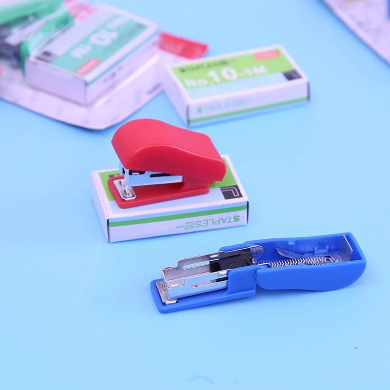 Petite Size Stapler Packs of 3 Random Color with Staples