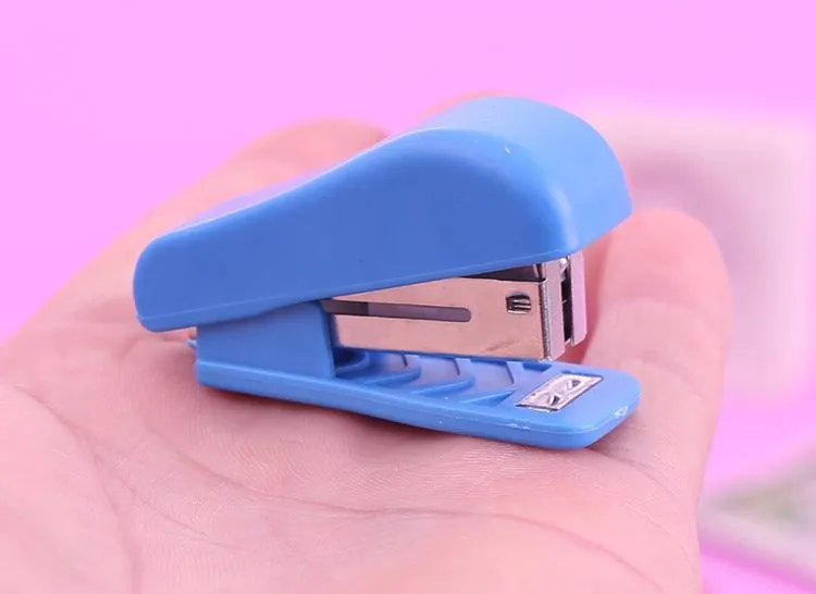 Petite Size Stapler Packs of 3 Random Color with Staples