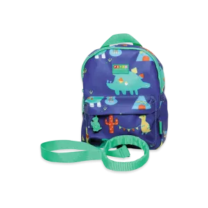 Small Backpack with Rein - Dino Rock