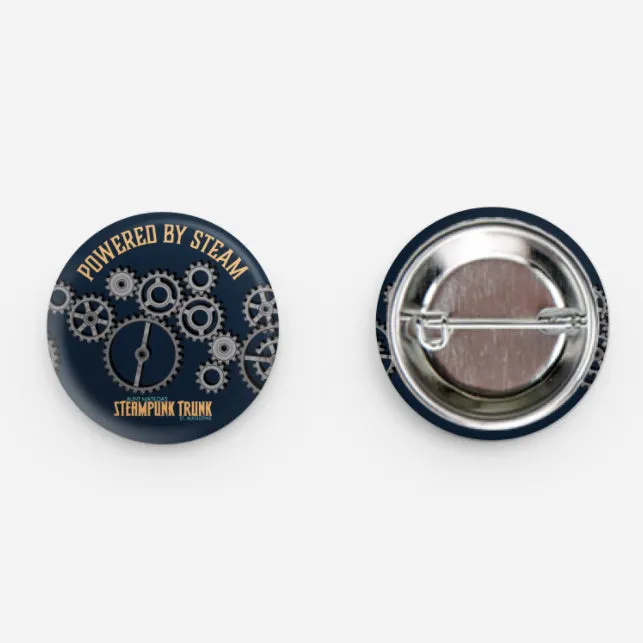 Steam Powered Button 1.25"