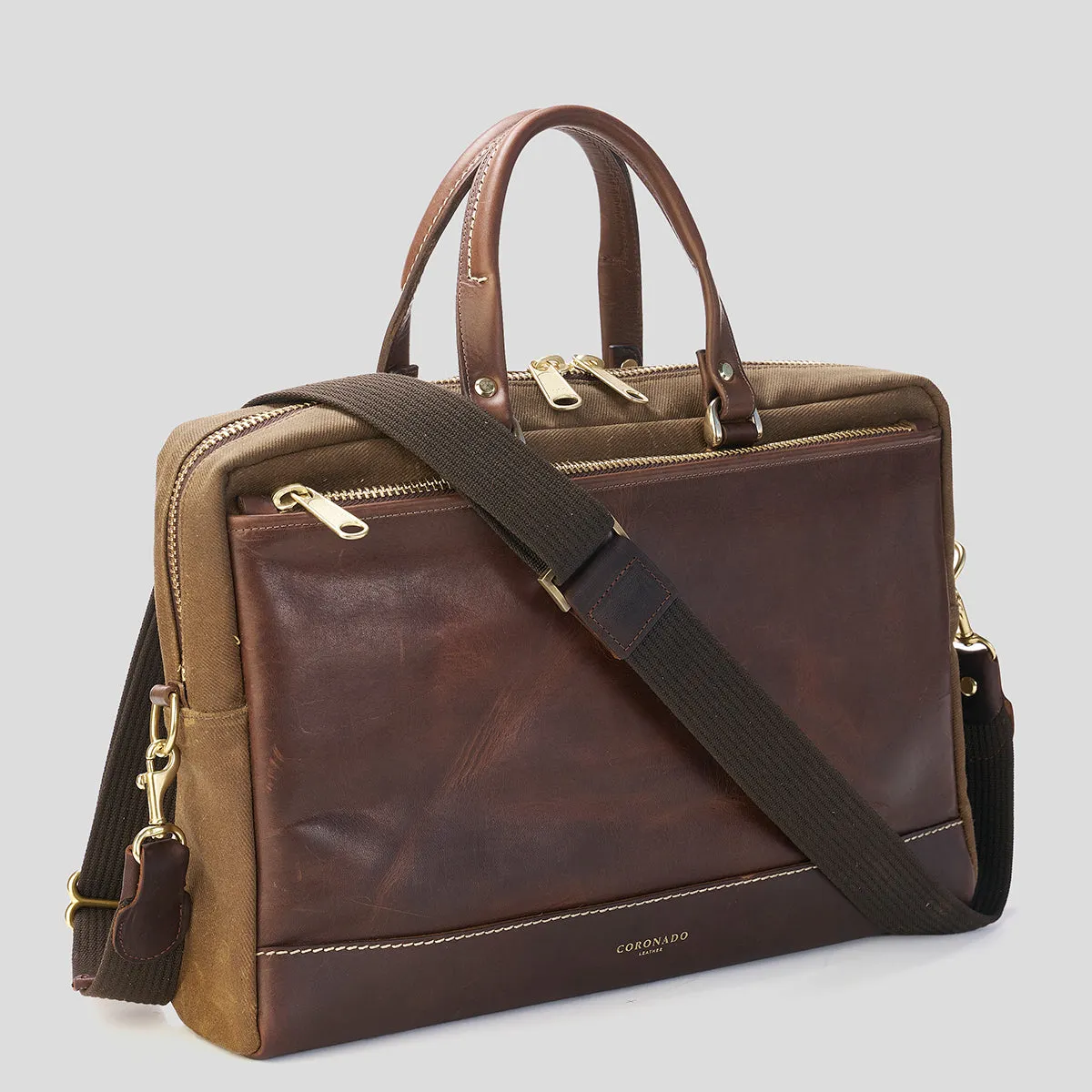 The Porter Briefcase | Horween® Brown