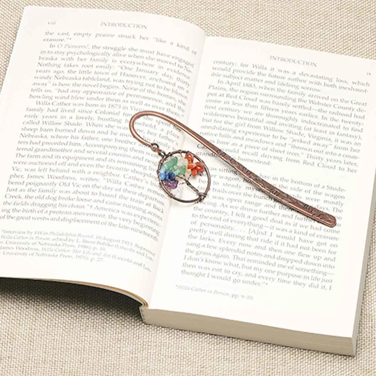 Tree of Life Crystal Antique Metal Bookmark | Jovivi