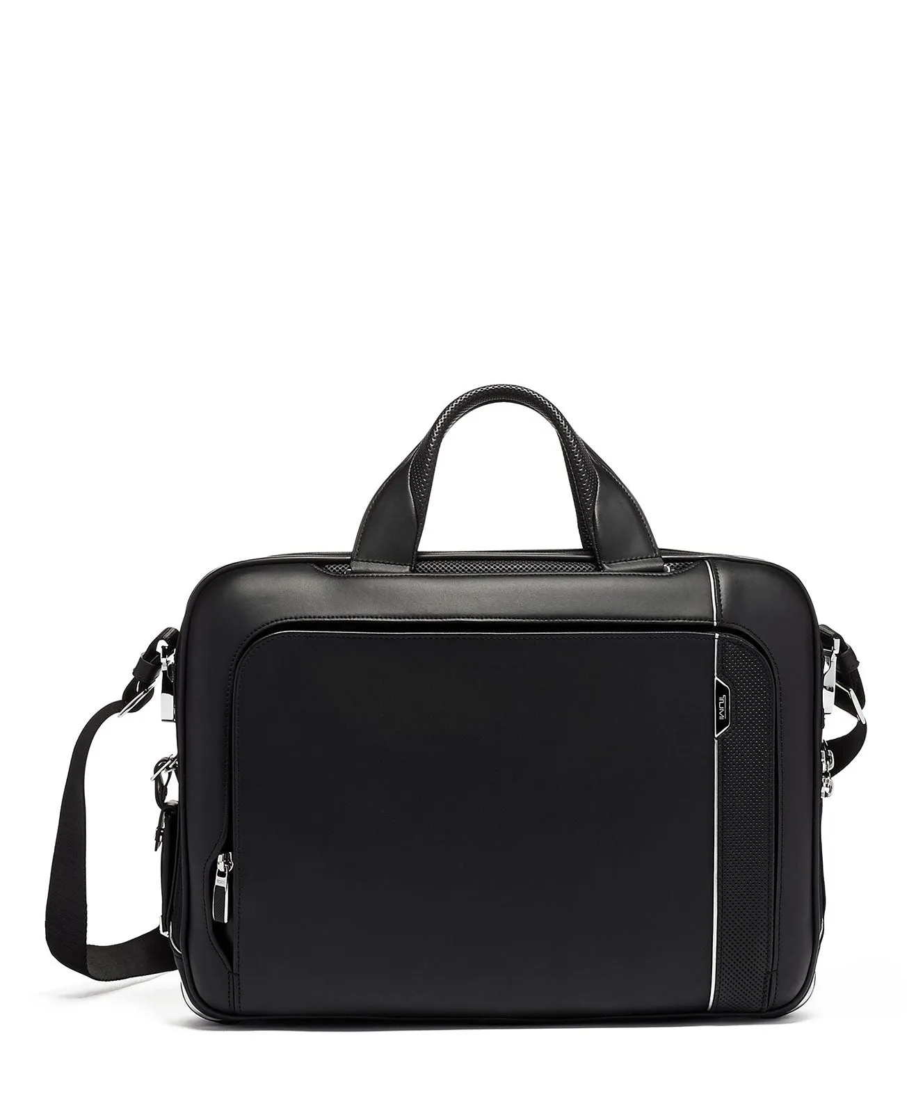 Tumi Sadler Brief, Black Leather