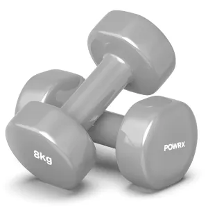 Vinyl Dumbbell Sets 05kg - 10kg  1lbs-22lbs - Ideal Hand Weights Sets For Women