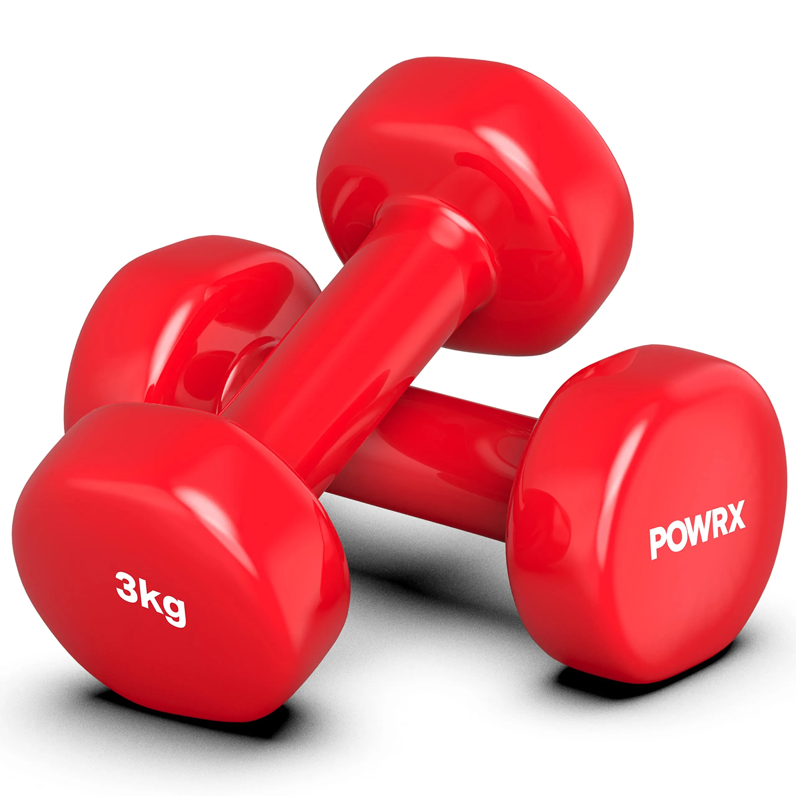 Vinyl Dumbbell Sets 05kg - 10kg  1lbs-22lbs - Ideal Hand Weights Sets For Women