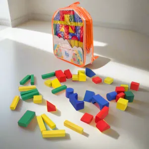 Wooden Blocks Bag for Kids