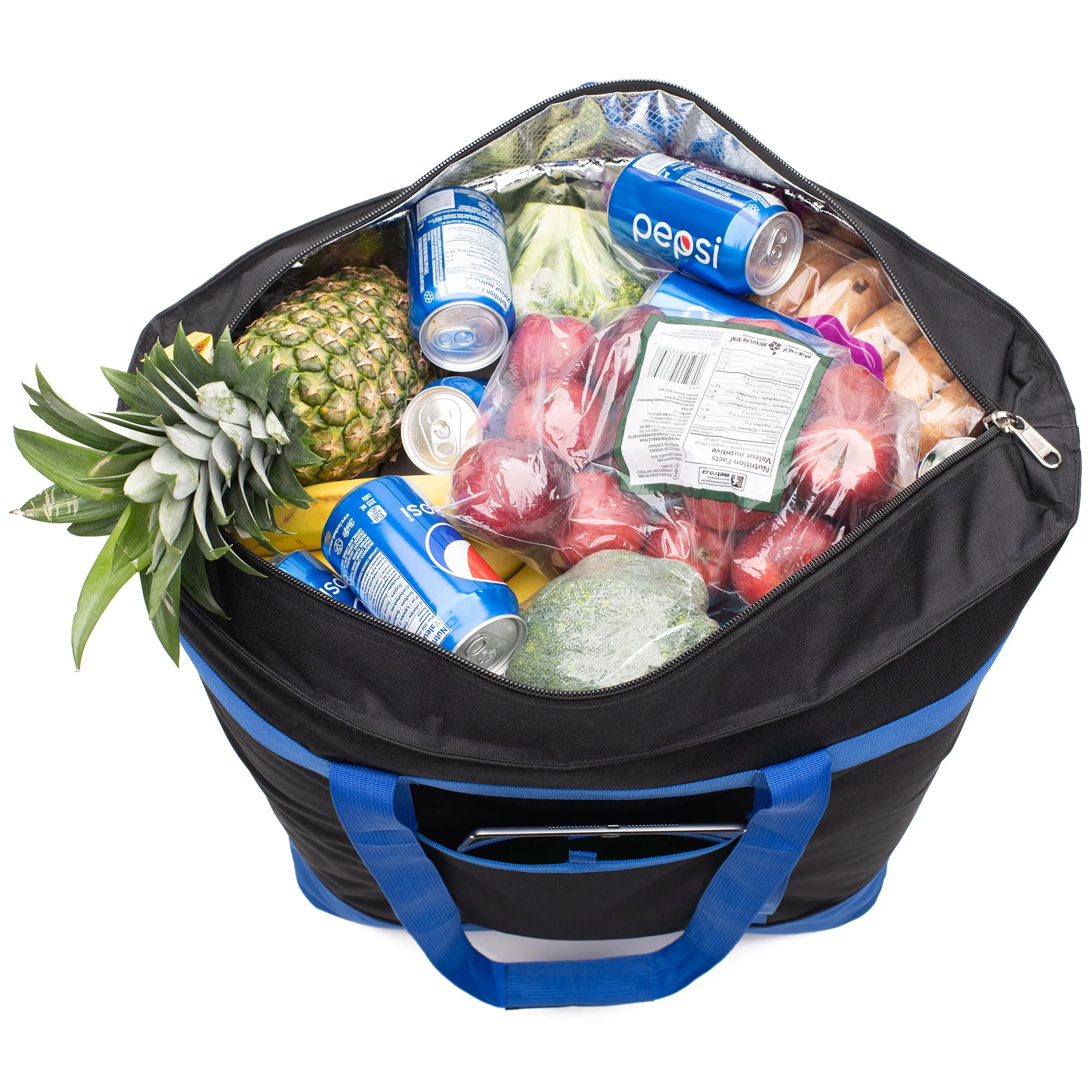 XXX-Large Insulated Cooler Tote for Shopping, Grocery Trips, Pizza Delivery, Camping, Beach.