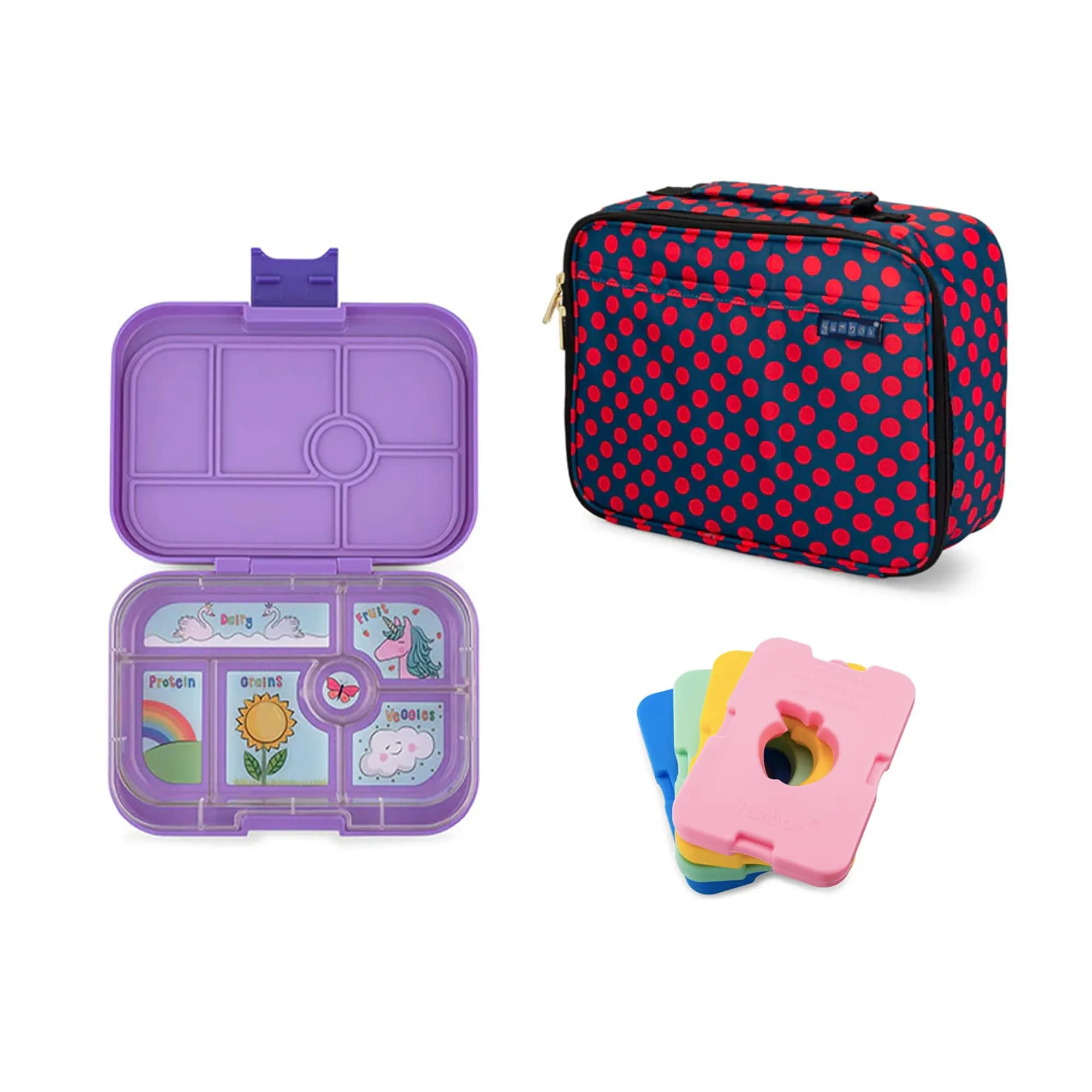 Yumbox Original Bundle - Bento Lunch Box, Bag, Ice Pack