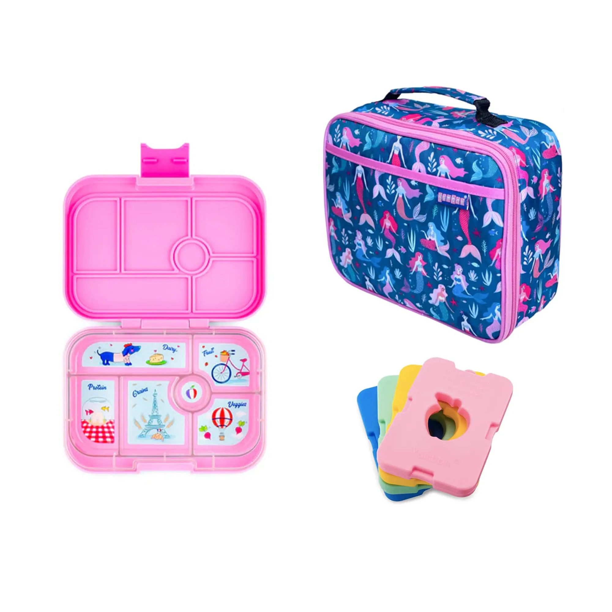 Yumbox Original Bundle - Bento Lunch Box, Bag, Ice Pack