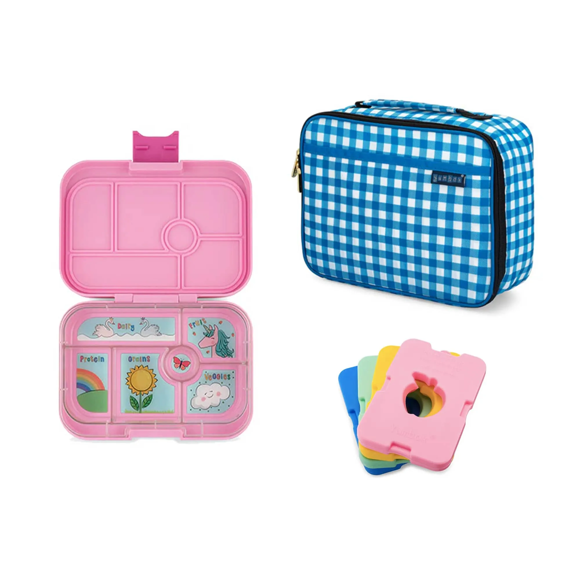 Yumbox Original Bundle - Bento Lunch Box, Bag, Ice Pack