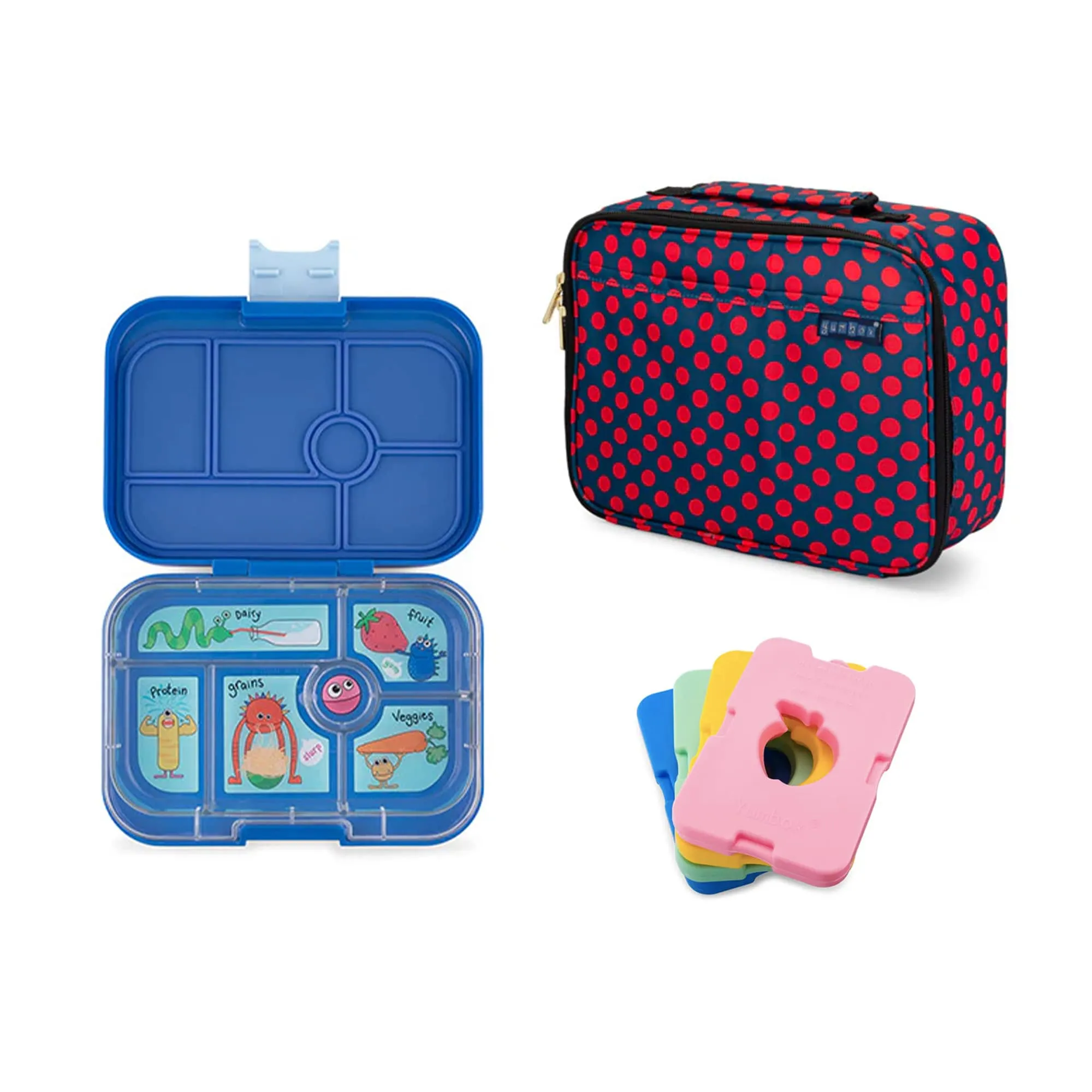 Yumbox Original Bundle - Bento Lunch Box, Bag, Ice Pack