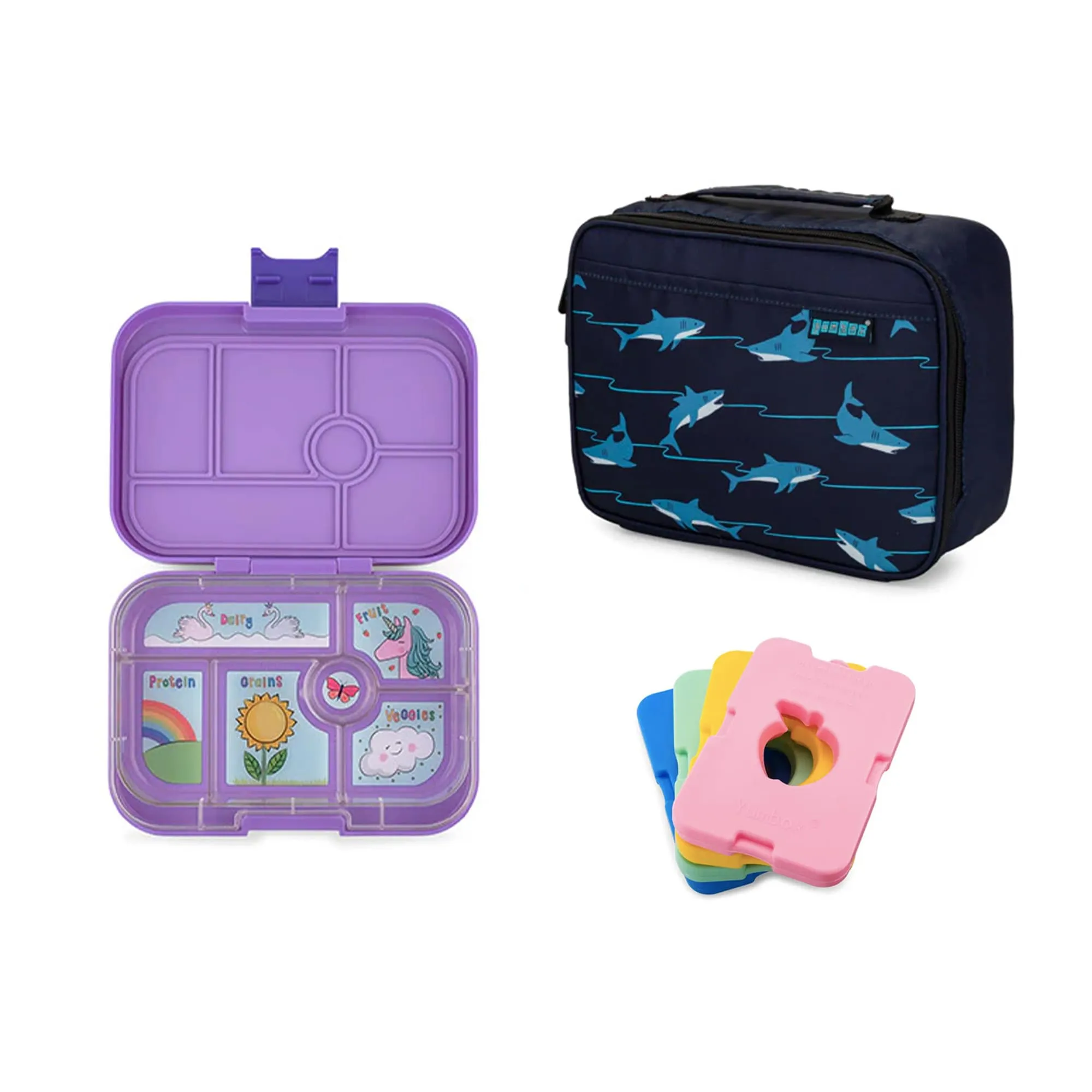 Yumbox Original Bundle - Bento Lunch Box, Bag, Ice Pack