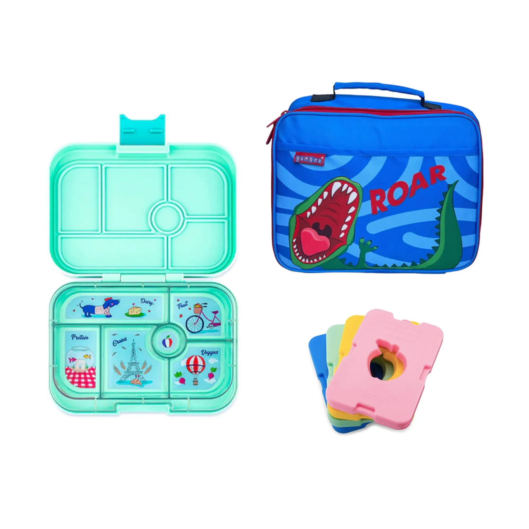 Yumbox Original Bundle - Bento Lunch Box, Bag, Ice Pack